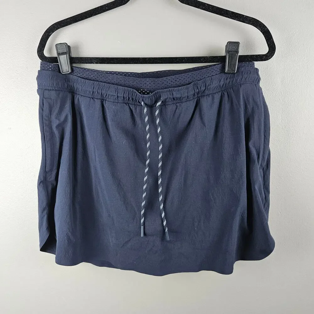 Athleta Crest‎ Skort Athletic Navy Blue Size 16